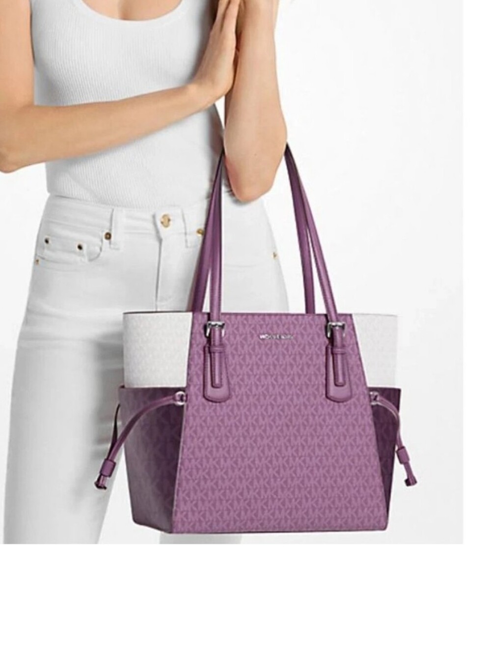 Michael Kors Voyager Colorblock Tote - Picture 8 of 8